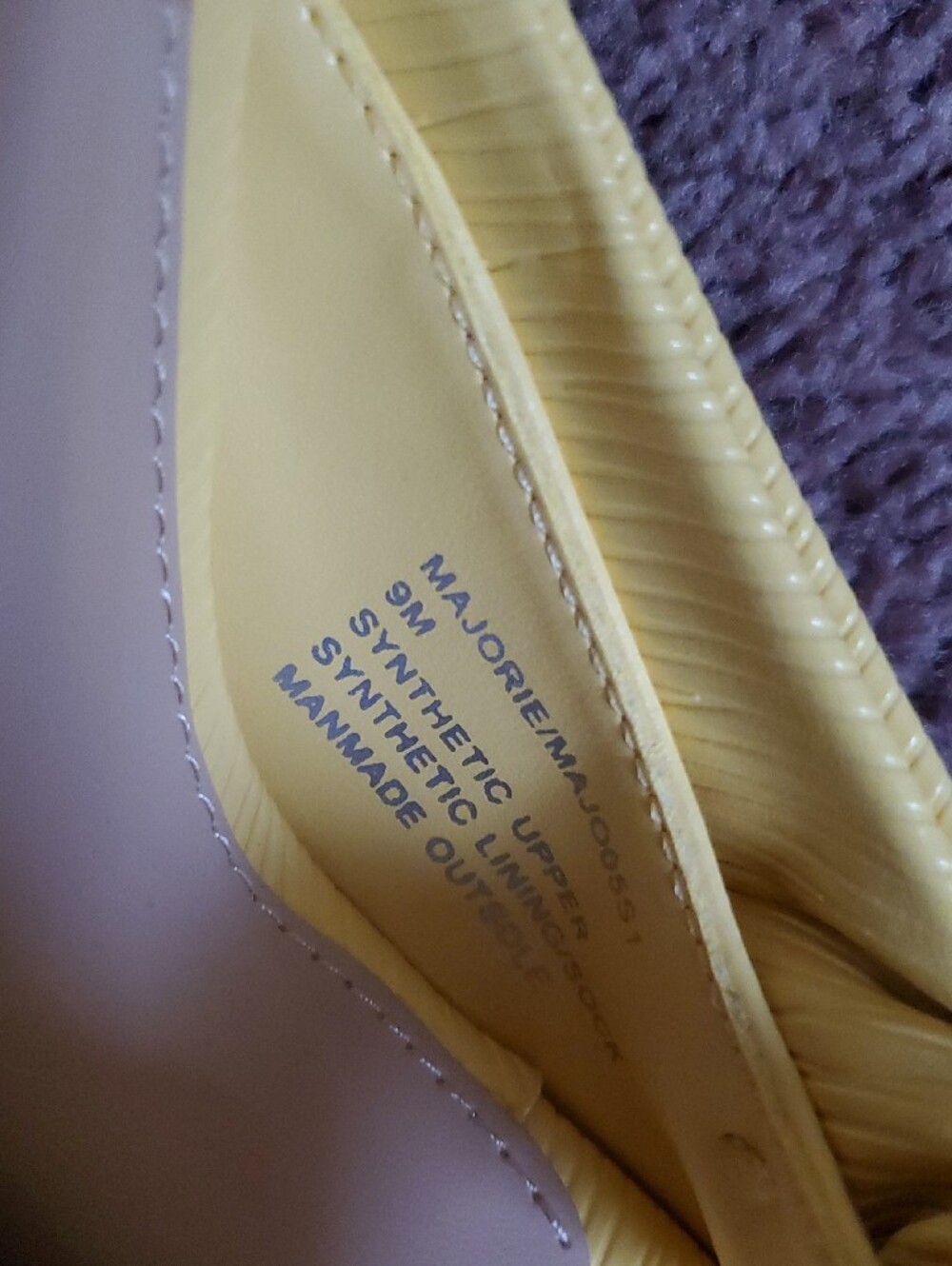 Steve Madden Yellow Knotted Square-Toe Slide Mules - Picture 6 of 6
